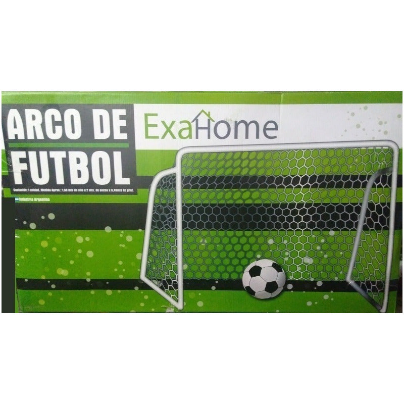 Arco De Futbol Exahome Metalico 200x150 Desarmable Con Red