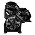 3 Ventiladores Turbo Exahome 20 Ventilador 3 Velocidades 50 Cm 50z Negro Pvc 5
