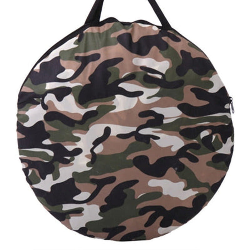 Carpa 2p Autoarmable Camuflada + Colchon 2p + Inflador