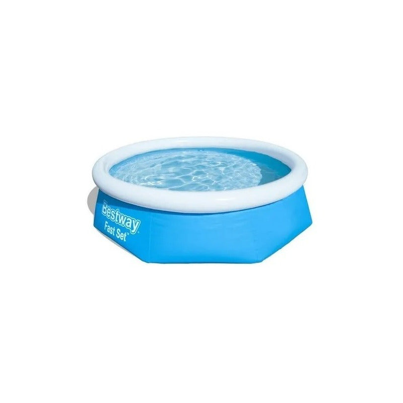 Pileta Inflable Redonda Fast Set 1880 Lts Bestway 57448 Color Azul