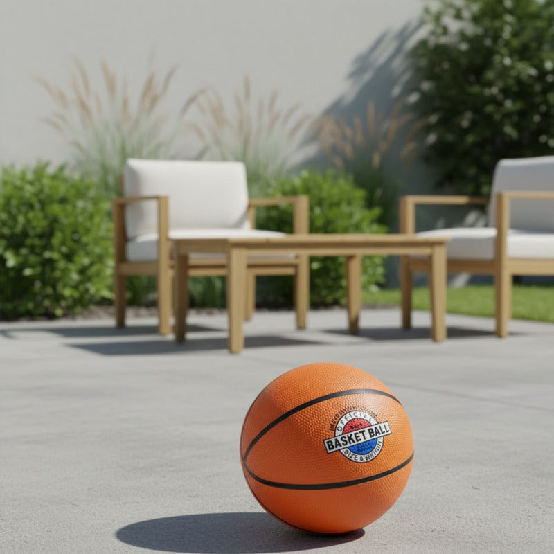 Pelota De Basquet N5 Mediana Para Uso En Tienda Oficial Marrón