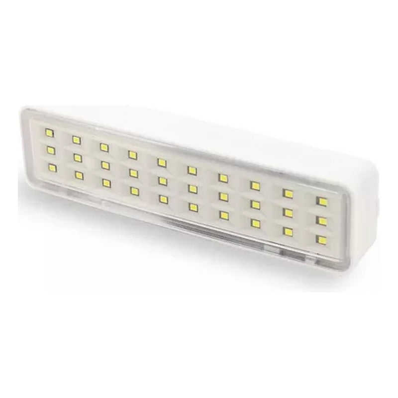 Luz De Emergencia Exahome 30 Led Potente Con Batería Color Blanco