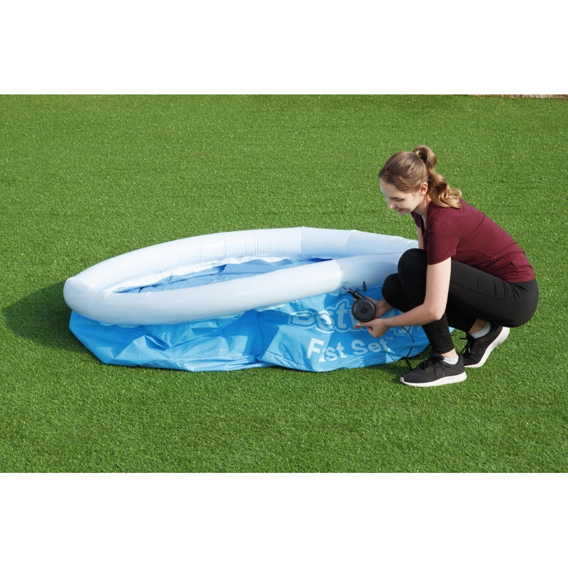 Pileta Inflable Redonda Fast Set 940 Lts Bestway 57392 Color Azul