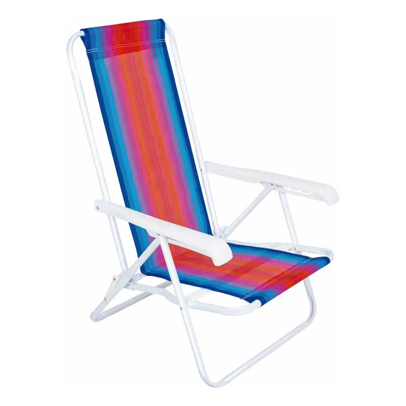 Reposera 4 Posiciones Mor Silla Playera Playa Camping Jardin Varios Colores