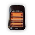 Estufa Halógena Eléctrica Exahome 3 Velas 1200w Con Corte Color Negro