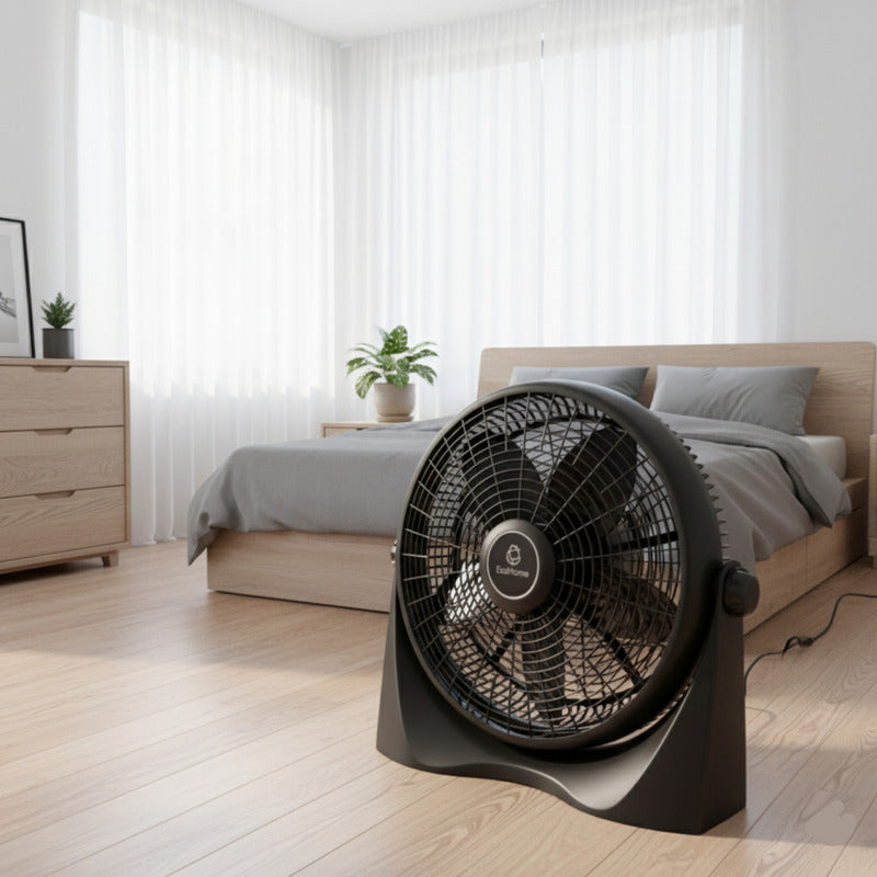 Ventilador Turbo Exahome Mesa Pared Techo Casa Oficina Ofert 40.64 Cm Negro Plástico 5
