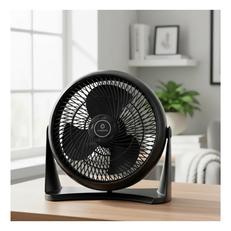 Ventilador Turbo Exahome Mesa Pared Techo Ideal Casa Oficina 30.48 Cm 1 Negro Pvc 5