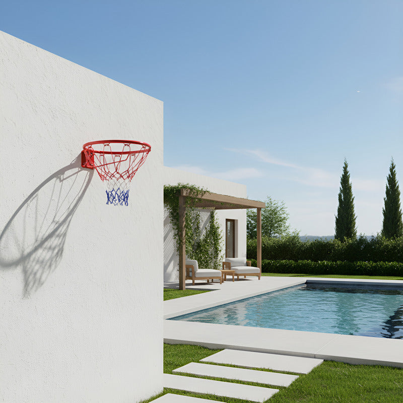 Aro De Basquet 1 Resorte Exahome Nº 7 Y Red Reforzado Basket