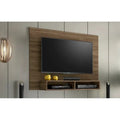 Rack Plus Exahome Mueble Para Tv Moderno Y Funcional Pared Nogal