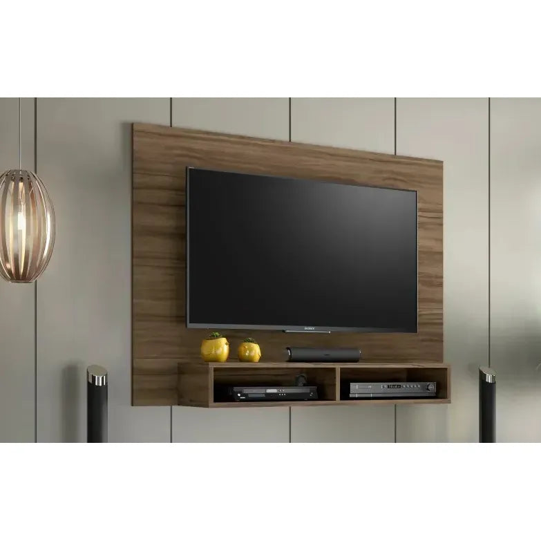 Rack Plus Exahome Mueble Para Tv Moderno Y Funcional Pared Nogal