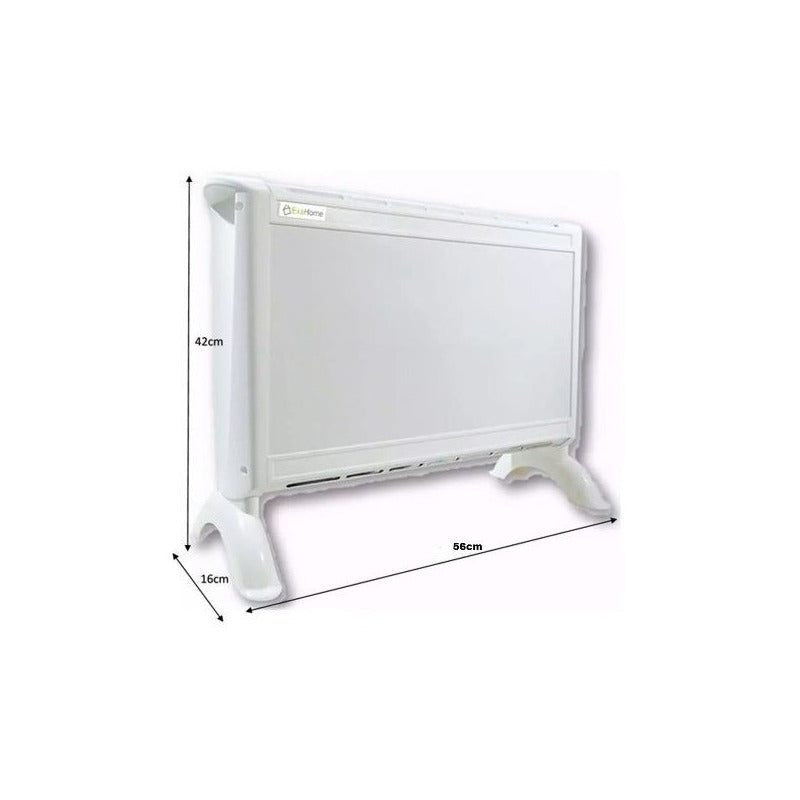 Combo 2 Calefactor + Caloventor Electrico Estufa Exahome Negro