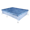 Pileta Estructural Exahome Linea Akua 1000lts Galvanizado Azul Rectangular
