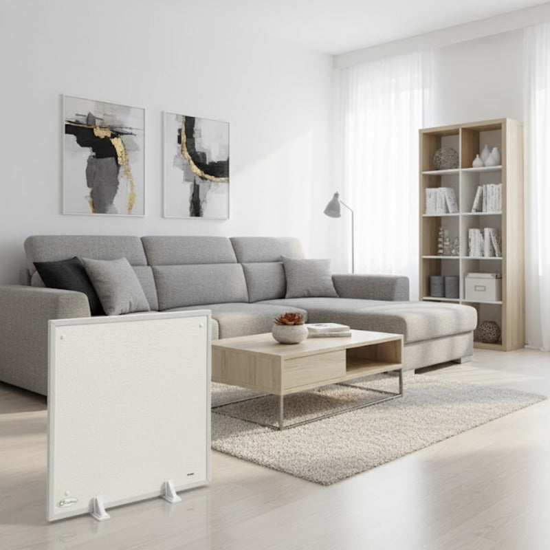 Placa Panel 2 En 1 Calefactor Estu Tienda Oficial Blanco