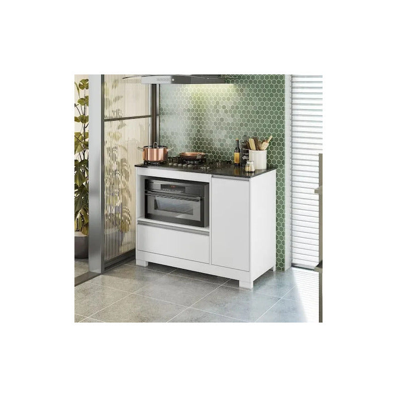 Bajo Mesada De Cocina Para Anafe Exahome Exclusivo Premium Blanco
