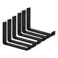 Ménsula Exahome 30cm Negro 6 Unidades 3mm Espesor Acero