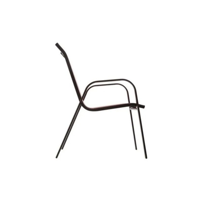 Silla Reposera Textileno Apilable Jardin Tienda Oficial Gris Sling