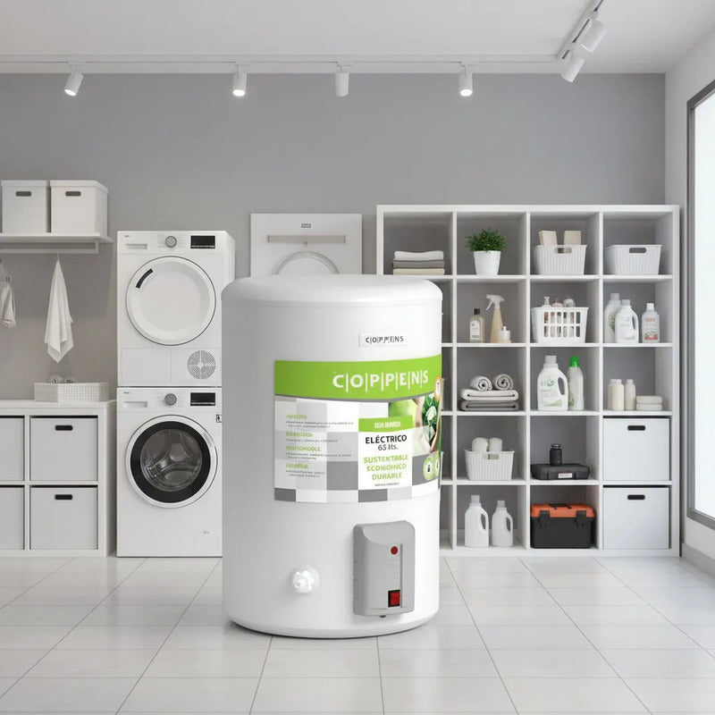 Termotanque Eléctrico Coppens Eco Blanco 65 Lts Sustentable Blanco