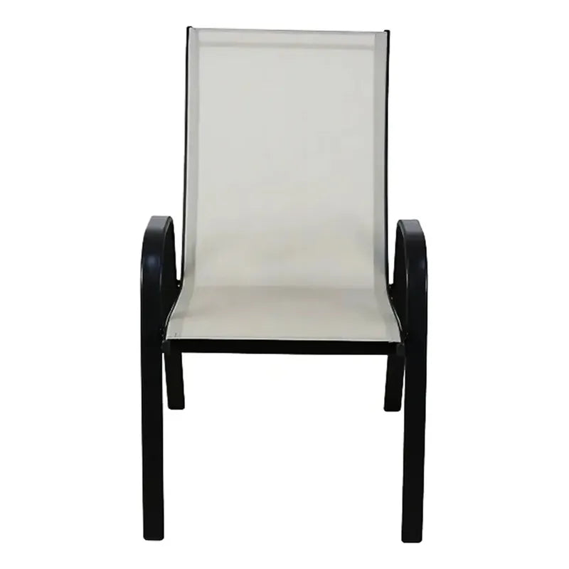 Silla Reposera Textileno Apilable Jardin Hogar Evento Countr Color Gris