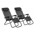 Reposera Gravedad Cero Exahome X2 Premium Con Almohada Color Negro