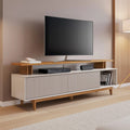 Rack Tv Premium Panel Exahome Exclusivo Mueble Televisión Blanco