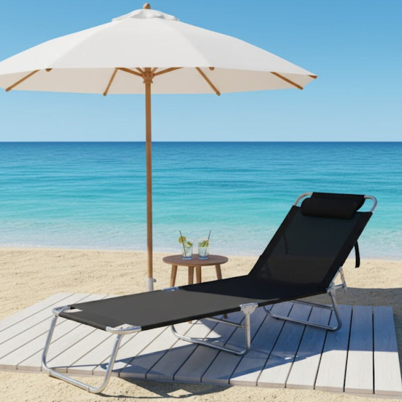 Reposera Camastro Exahome 4 Posiciones Hogar Camping Playa
