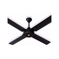 Ventilador De Techo Exahome 600 Con 4 Palas De Metal Color Negro Estructura Color Negro, 1.2m De Diámetro 1.2 M
