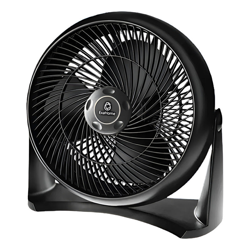 Ventilador Turbo 12 Exahome Piso Pared Hogar Oficina Mejor 38cm 50hz Negro Negro Pvc 5 76.2 Cm