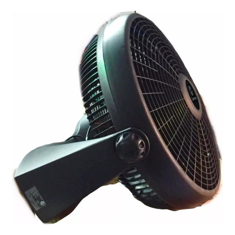 Ventilador Turbo 12 Exahome Piso Pared Hogar Oficina Mejor 38cm 50hz Negro Negro Pvc 5 76.2 Cm