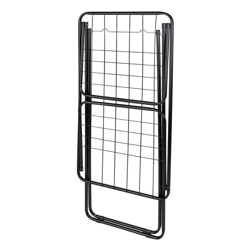 Tendedero Para Ropa De Pie Con Alas 1,44 Mt Acero Mor Negro Negro