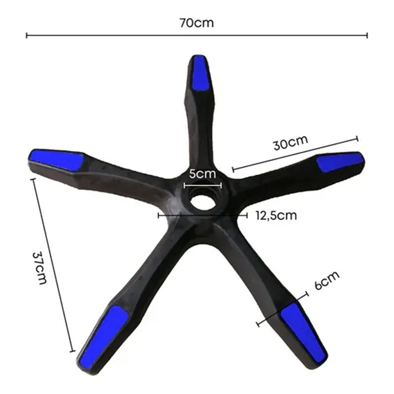 Repuesto Estrella Base De Silla Gamer Pc Computacion Exahome