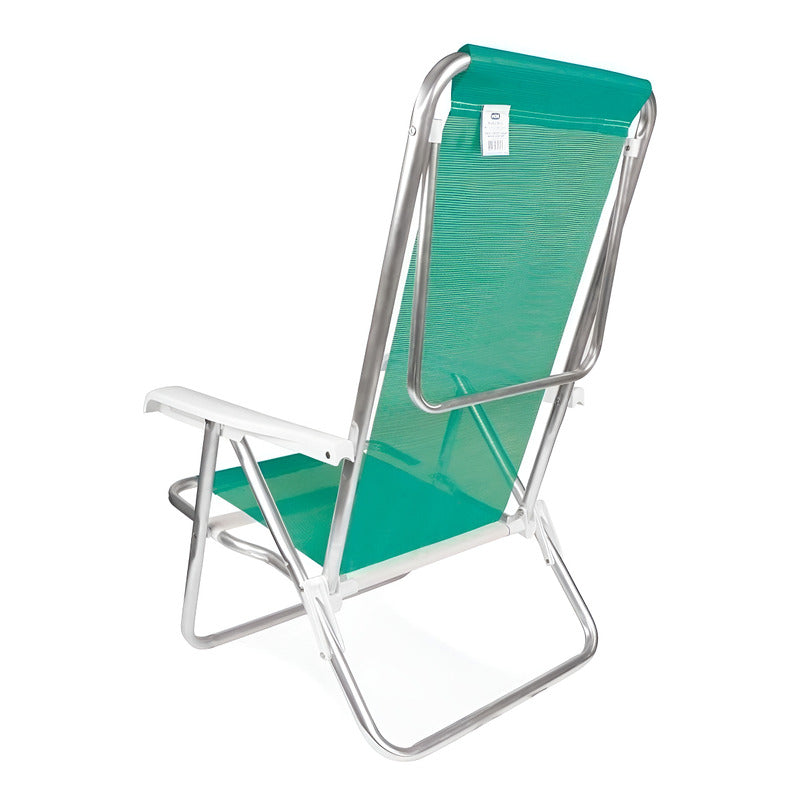 Reposera Silla Aluminio 8 Posiciones Exahome Playa Camping Anis