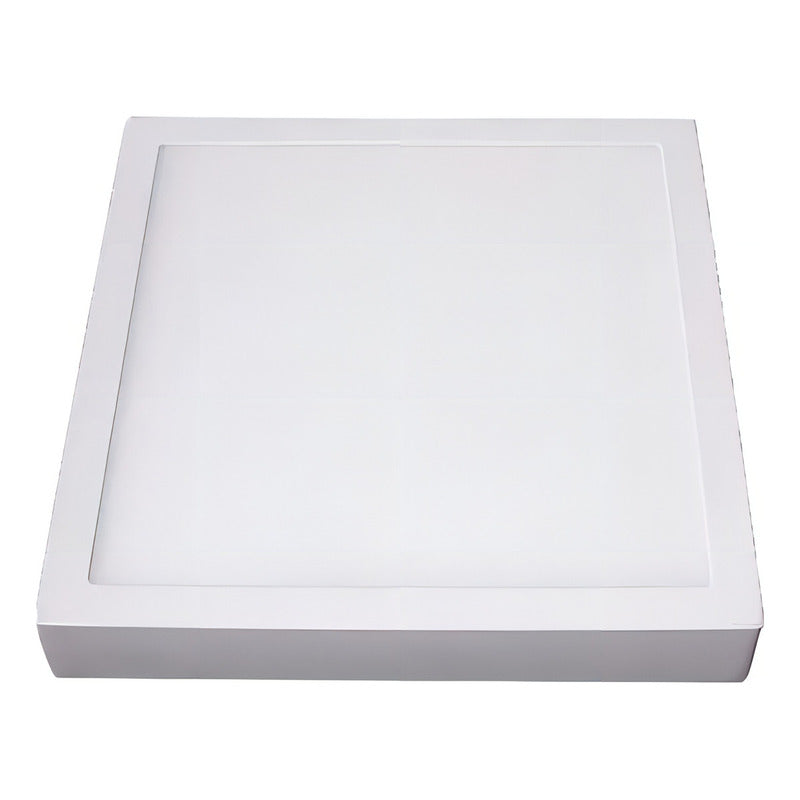 Lámpara Plafón De Techo Exahome Plafon 18w Cuadrado Con Base Blanco Fria