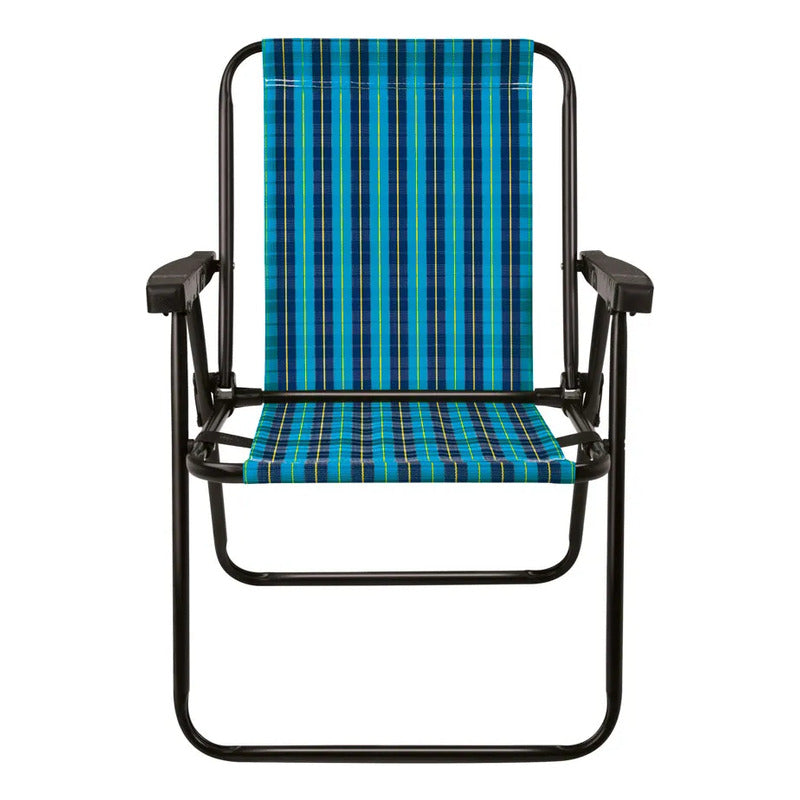 Silla Reposera Alta Exahome Plegable Portátil Playa Jardín