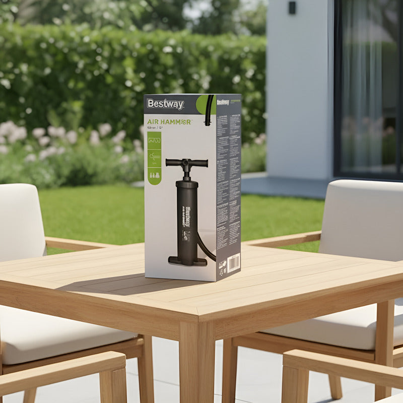 Inflador Colchon Pileta Bote Inflable Pelotero Colchoneta  Negro