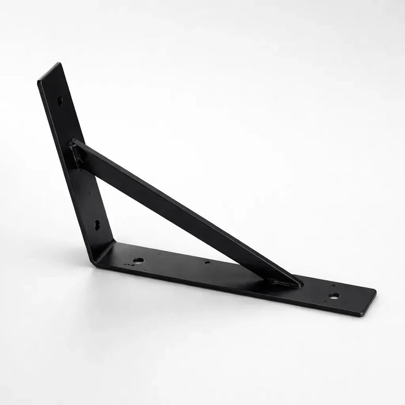 Ménsula Exahome Con Travesaño Negra 40cm Soporte Estantes
