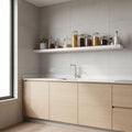 Estante C/ Mensulas Exahome 80x20x18 Repisa Hogar Estanteria Blanco