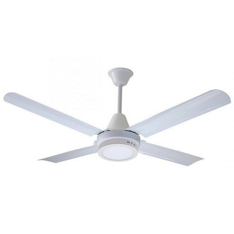 Ventilador De Techo Exahome Plafon Led 615 Skf Ind. Arg 1.2 M Blanco Metal 4