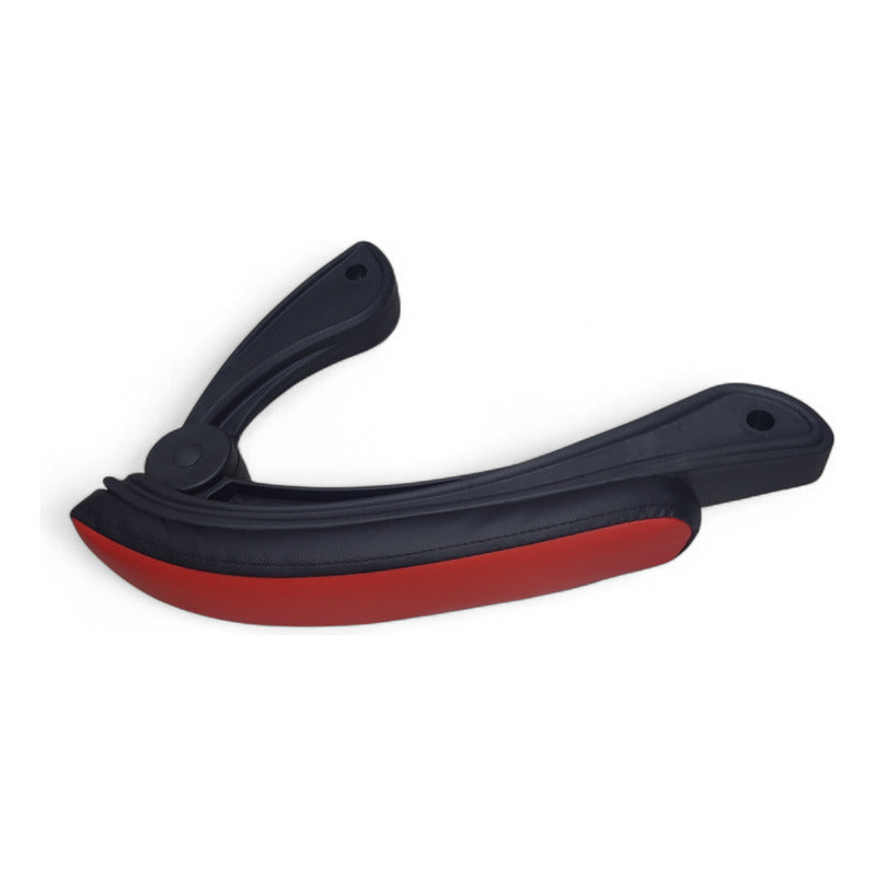 Juego De Apoya Brazos Para Silla Gamer Repuesto Exahome Rojo Cuero Sintético