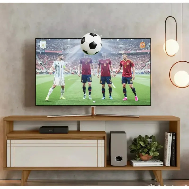 Rack Tv Premium Exahome 60 Pulgadas Mueble Televisión Nordic Blanco