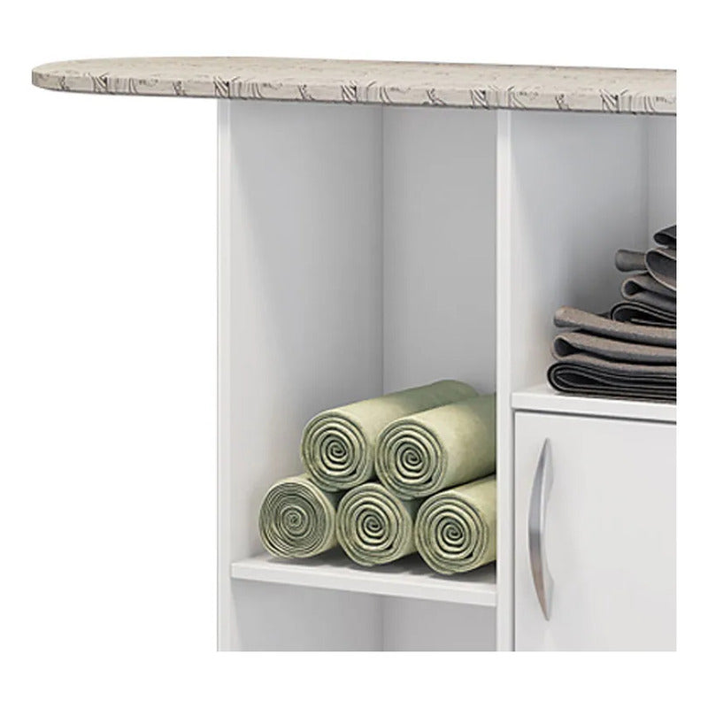Centro De Planchado Exahome Organizador Tabla Planchar Blanc Blanco