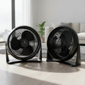 Combo 2 Ventiladores 12  Turbo Exahome Piso Pared Ventilador 30 Cm Negro 5