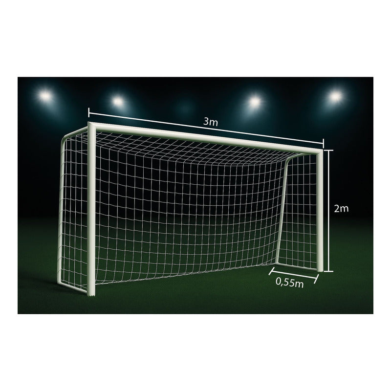 Arco De Futbol Exahome Metalico 300x200 Desarmable Con Red