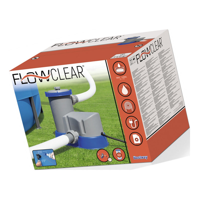 Bomba Filtro Bestway Mas L/ Hora Piletas Lona Limpieza Agua