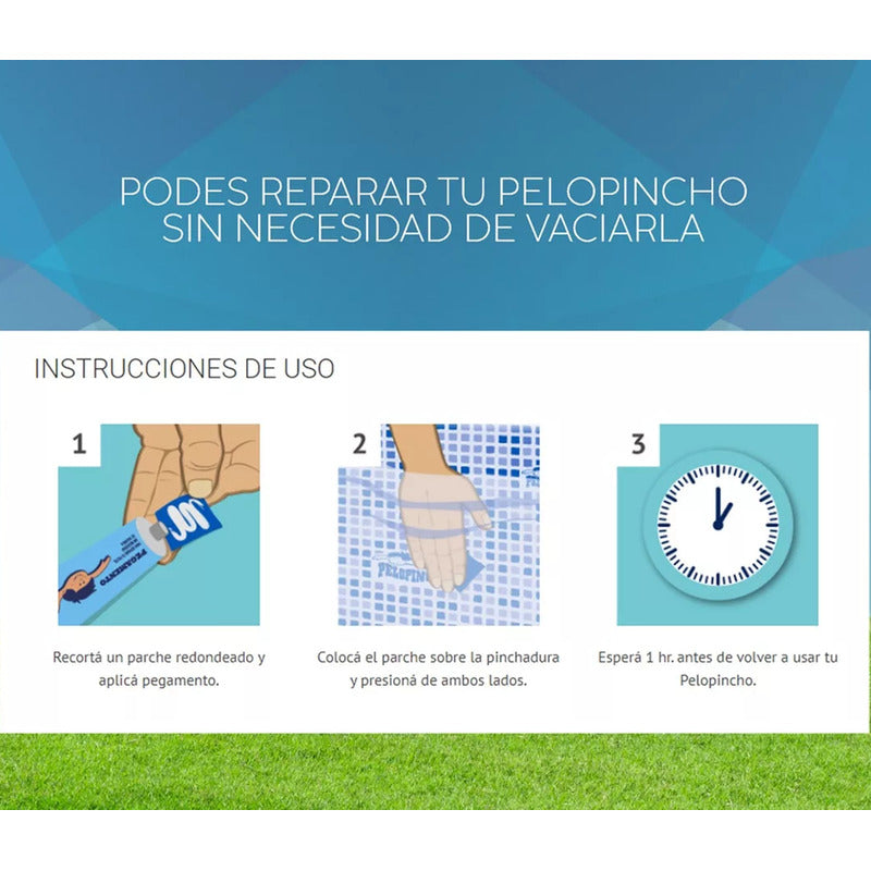 Kit De Parche Para Pileta Pelopincho  Tienda Oficial