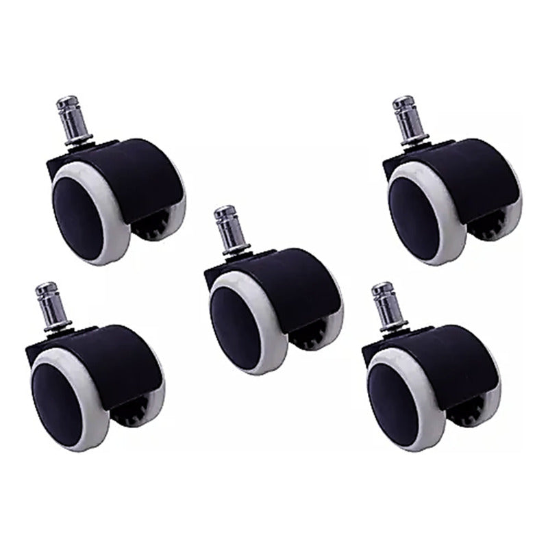 Repuesto Estrella Cromada Silla Oficina Giratoria + 5 Ruedas