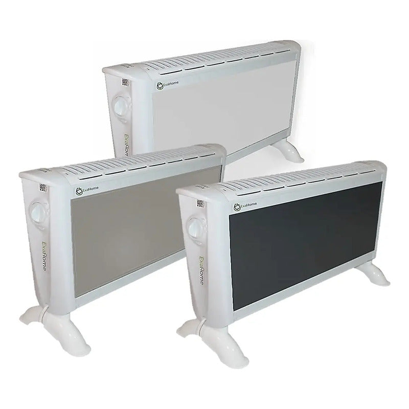 Calefactor Electrico Panel Estufa 3 Niveles 2 Años Exahome Color Blanco