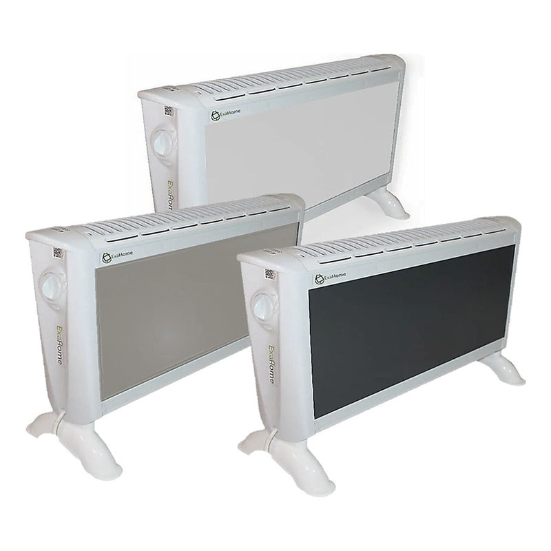 Calefactor Electrico Panel Estufa 3 Niveles 2 Años Exahome Color Blanco
