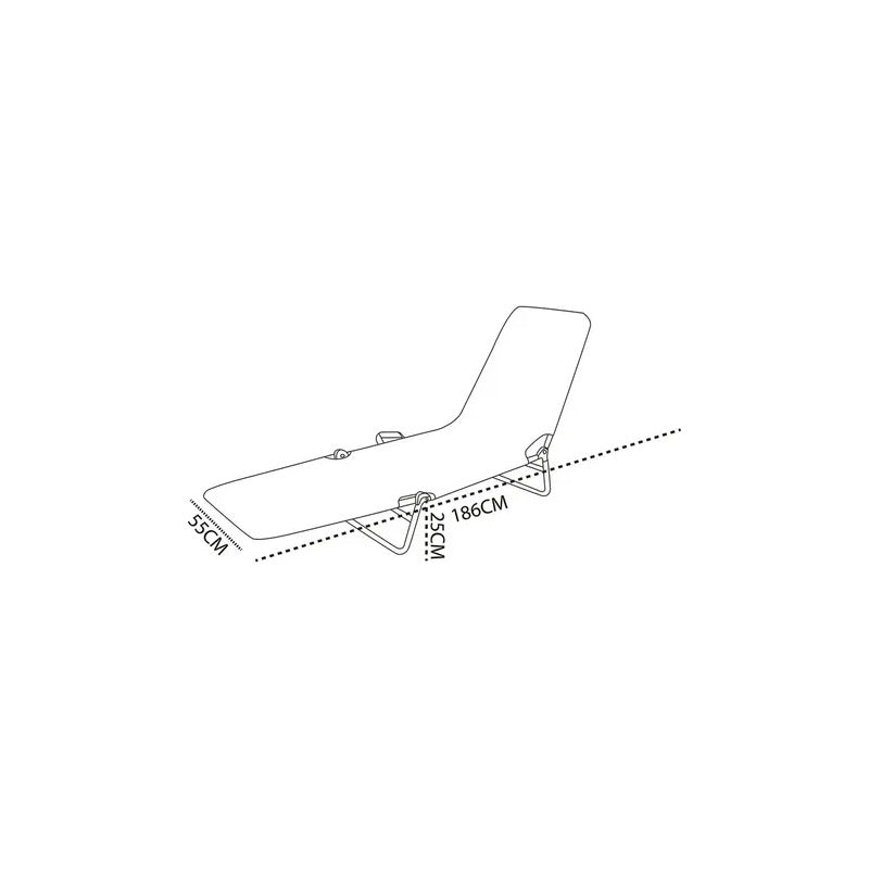 Silla Reposera Cama Playera Reclinable Plegable Casa Parque