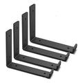 Ménsula Exahome 30cm Negros 4 Unidades 3mm Espesor