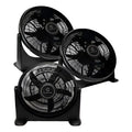 Combo 3 Ventiladores Turbo 20  Exahome 3 Velocidades 50 Cm 50z Negro Pvc 5